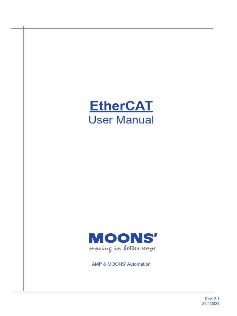 EtherCAT UserManual EN20210427 | PDF | Computer Networking | Computer ...