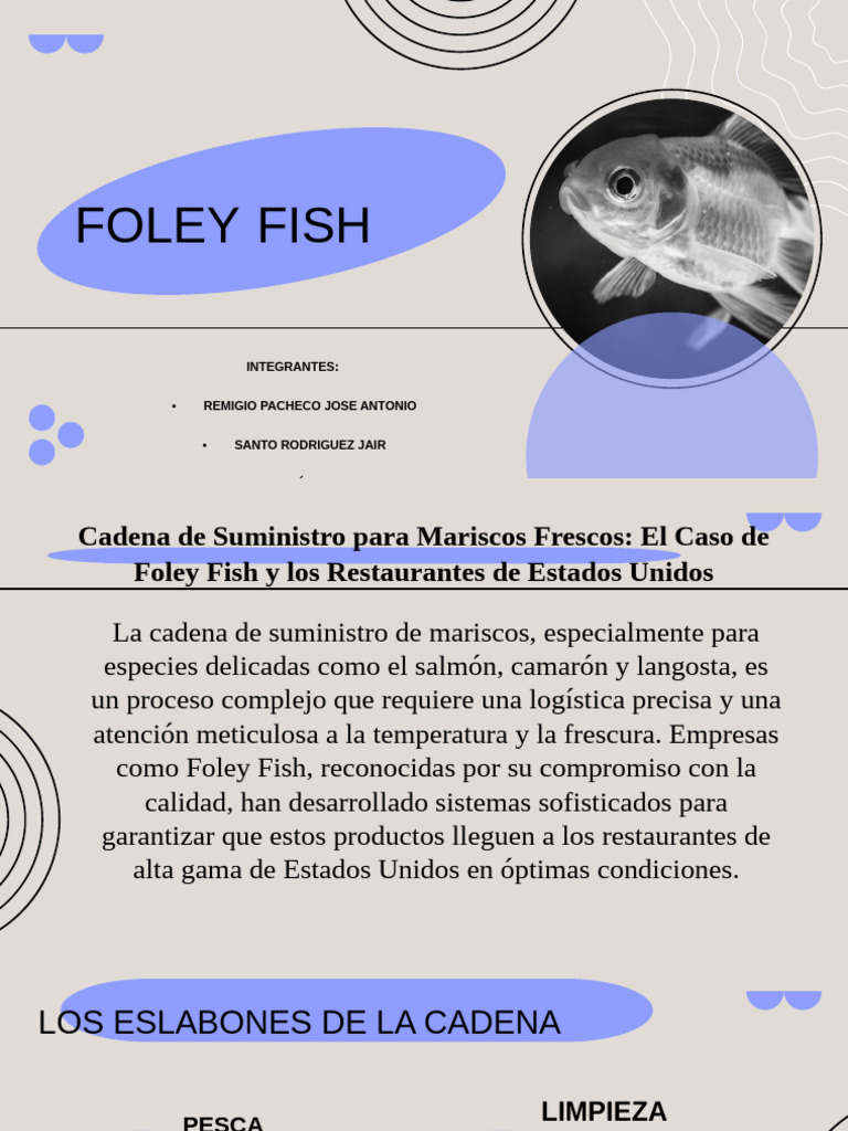Cadena de Suministro de Mariscos en Foley Fish | PDF | Agua | Refrigerante