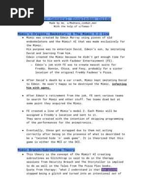 Mimic Guide!