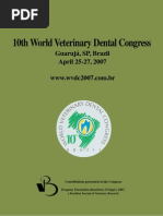10th World Veterinary Dental Congress 2007 Brazil | PDF | Dental ...