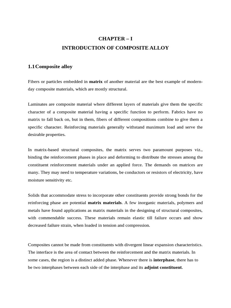 Project Phase 1 Report Final Draft | PDF | Magnesium | Composite Material