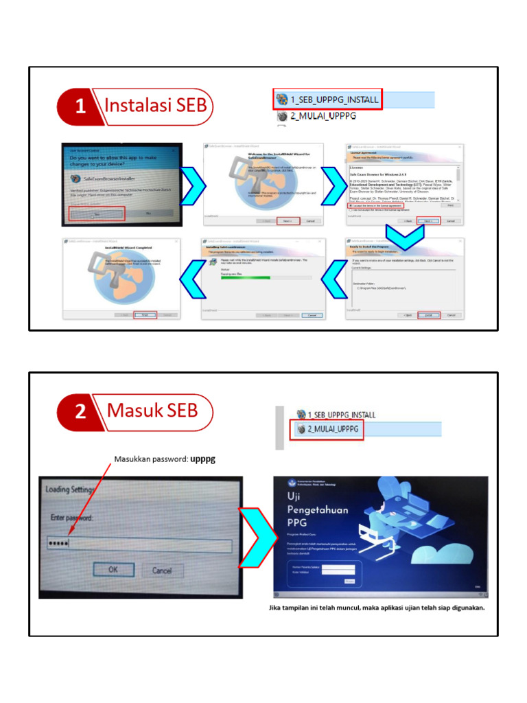 Panduan Instalasi Aplikasi SEB | PDF
