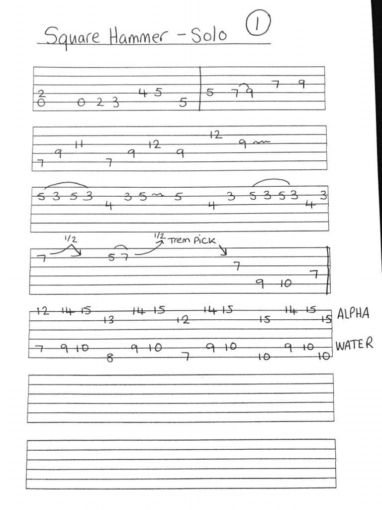 Square Hammer - Solo | PDF