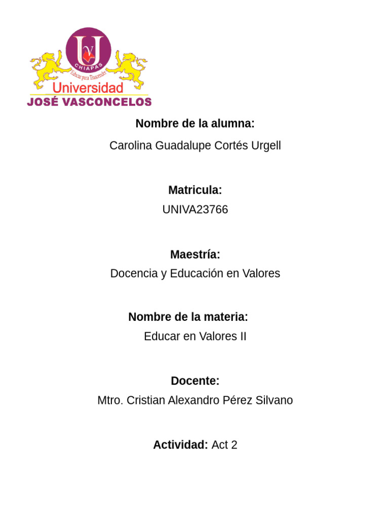 Actividad 2 | PDF | Crecimiento personal y profesional | Ciencia y ...