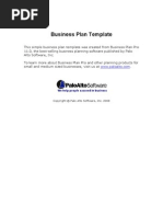 Download Business Plan Template by Palo Alto Software SN7890397 doc pdf