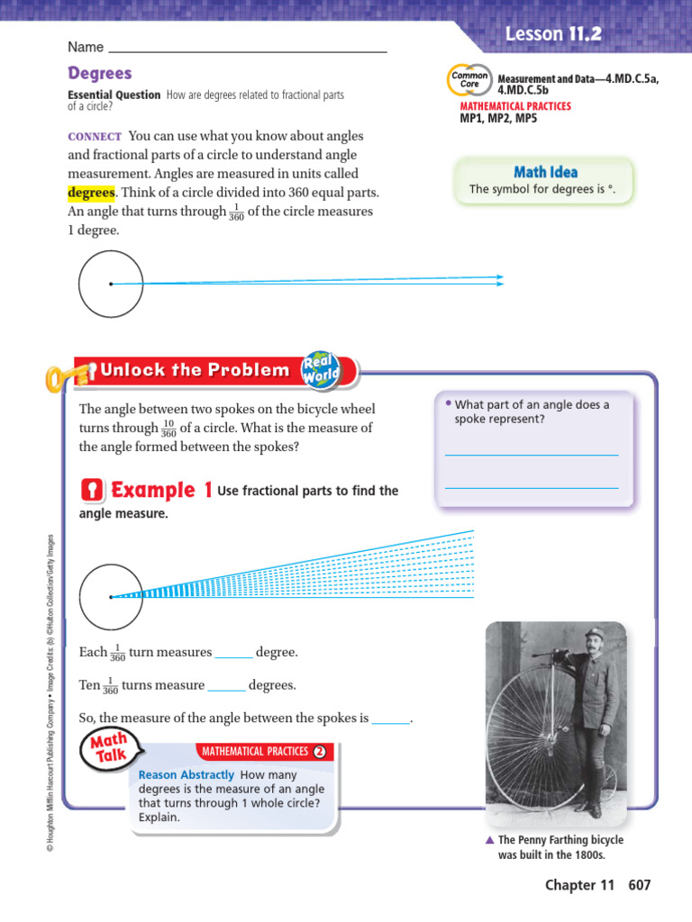 Example 1: Degrees | PDF | Arithmetic | Elementary Geometry