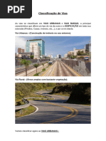 Classificação das Vias Urbanas e Rurais | PDF | Infraestrutura ...