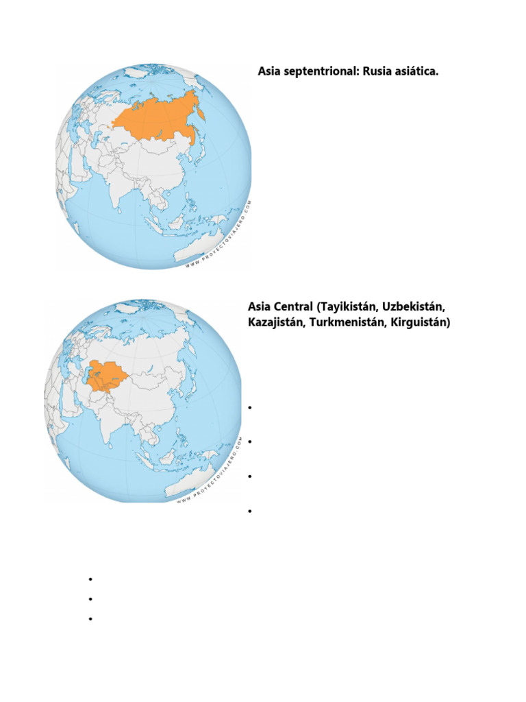 Climas de Asia Septentrional y Central | PDF | Asia | Asia Central