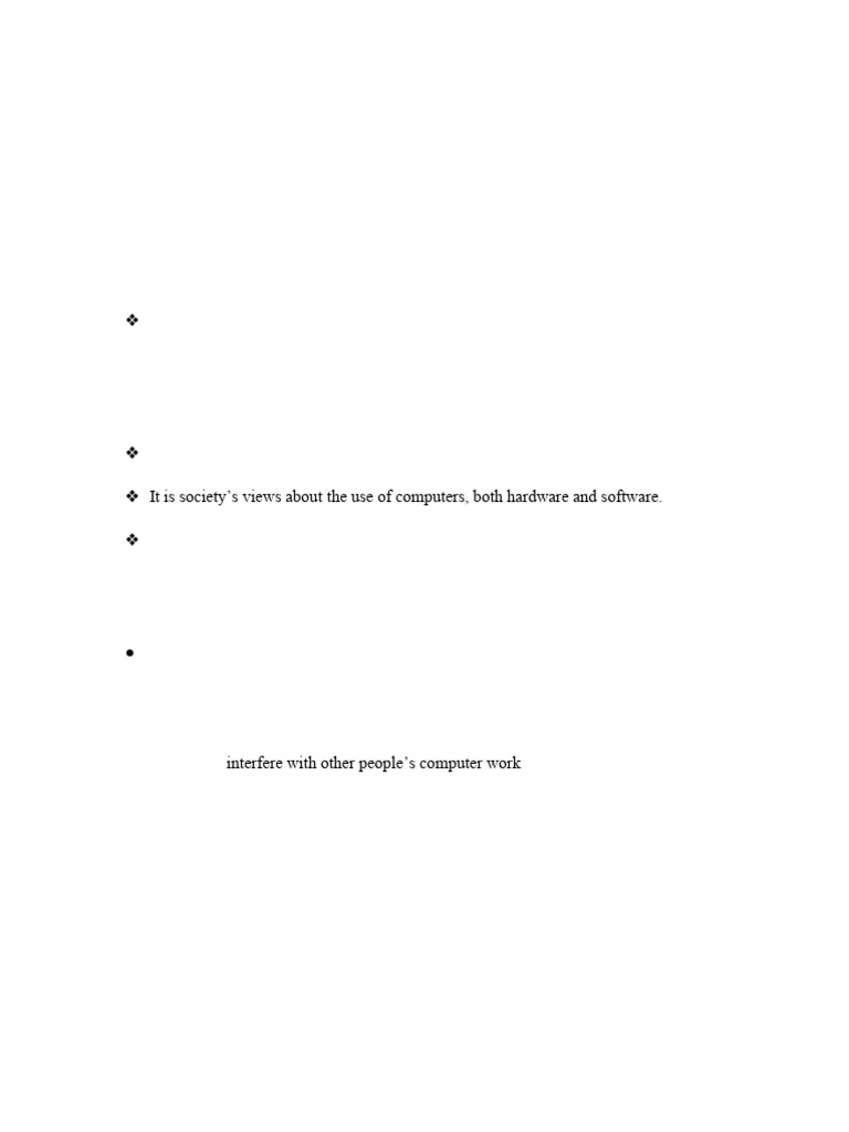 Computer Ethics and Privacy Overview | PDF | Malware | Computer Security