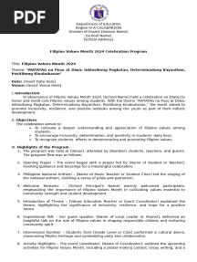 Narrative Report - Filipino Values MOnth 2024