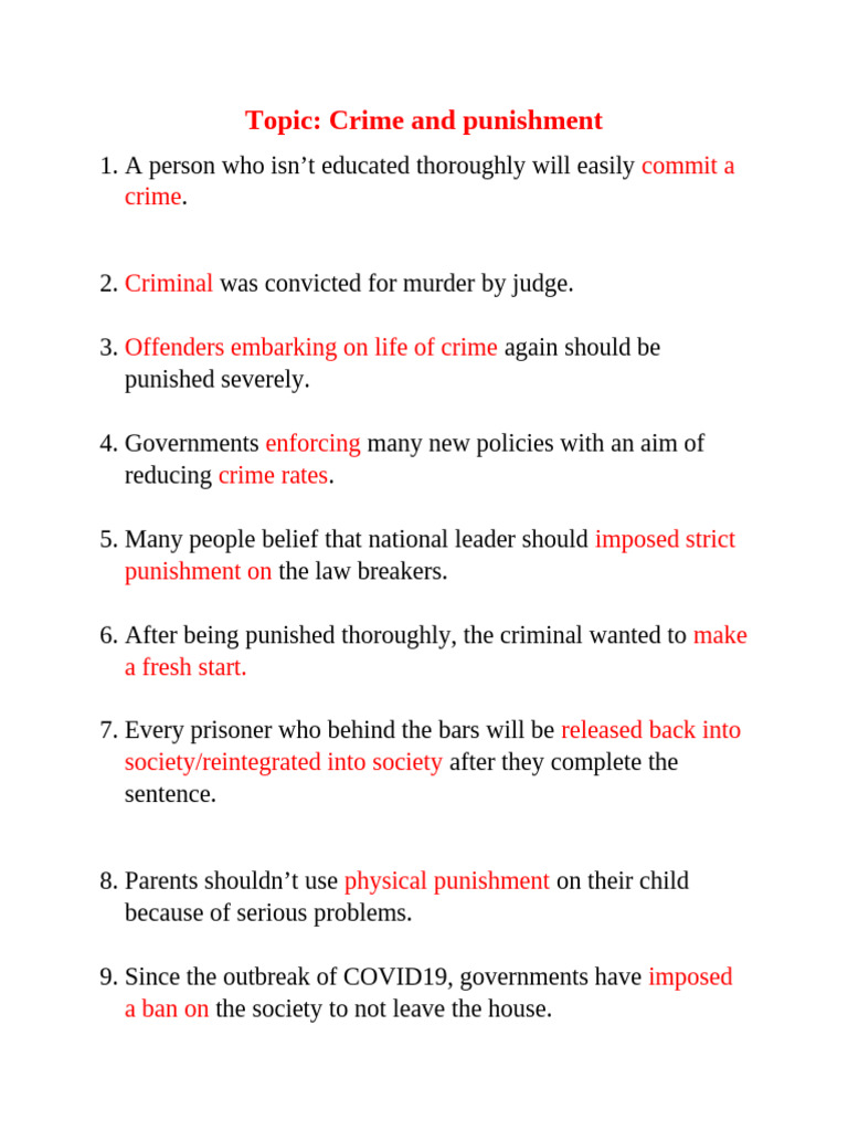 Crime and Punishment Insights | PDF