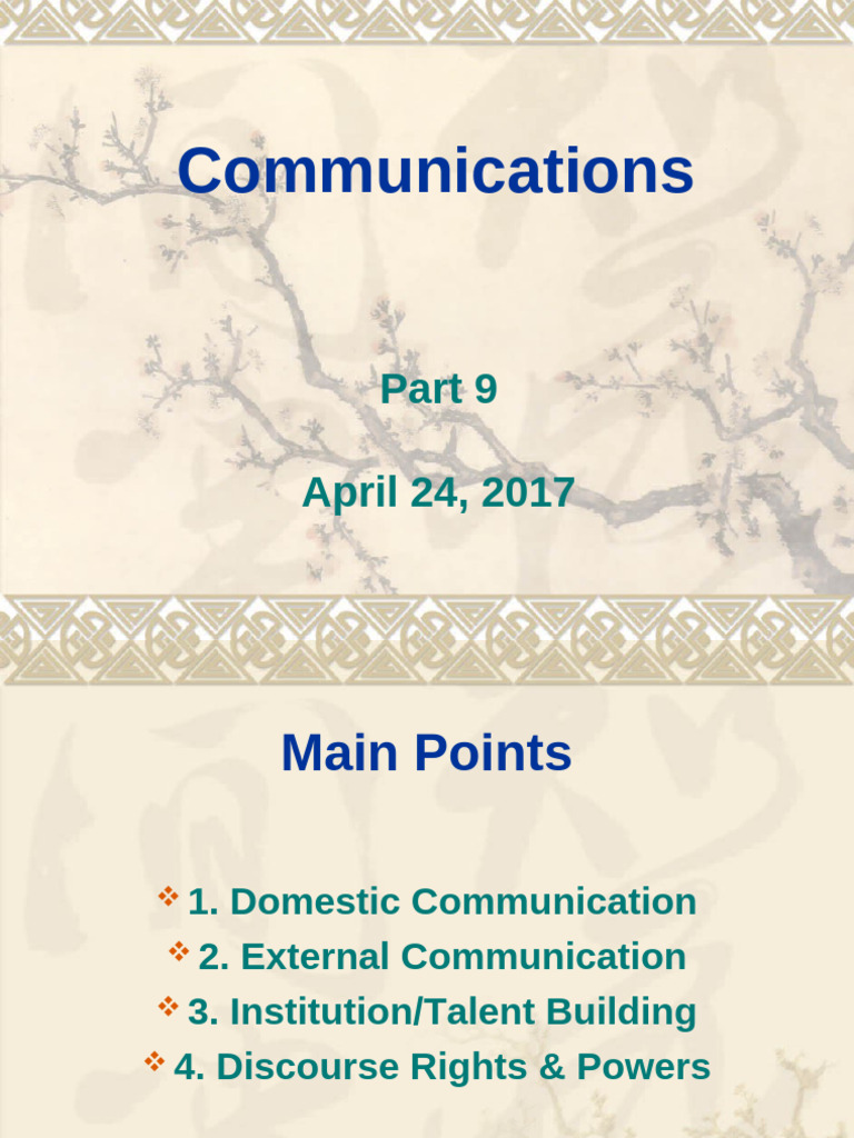 China's Domestic and External Communication Strategies | PDF | China ...