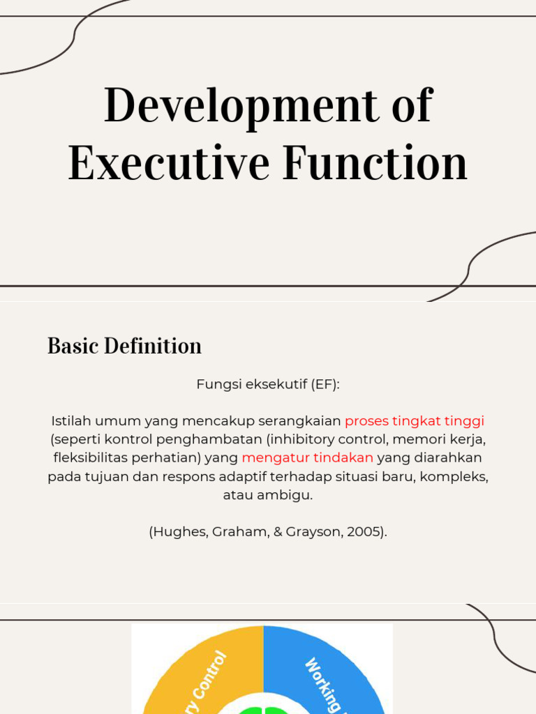 5 - Development of Executive Function | PDF