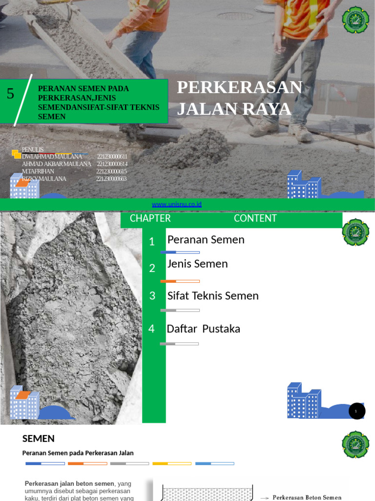 Perkerasan Jalan Raya: Peranan Semen Pada Perkerasan, Jenis ...