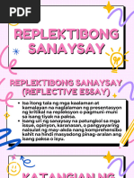 Replektibong Sanaysay | PDF