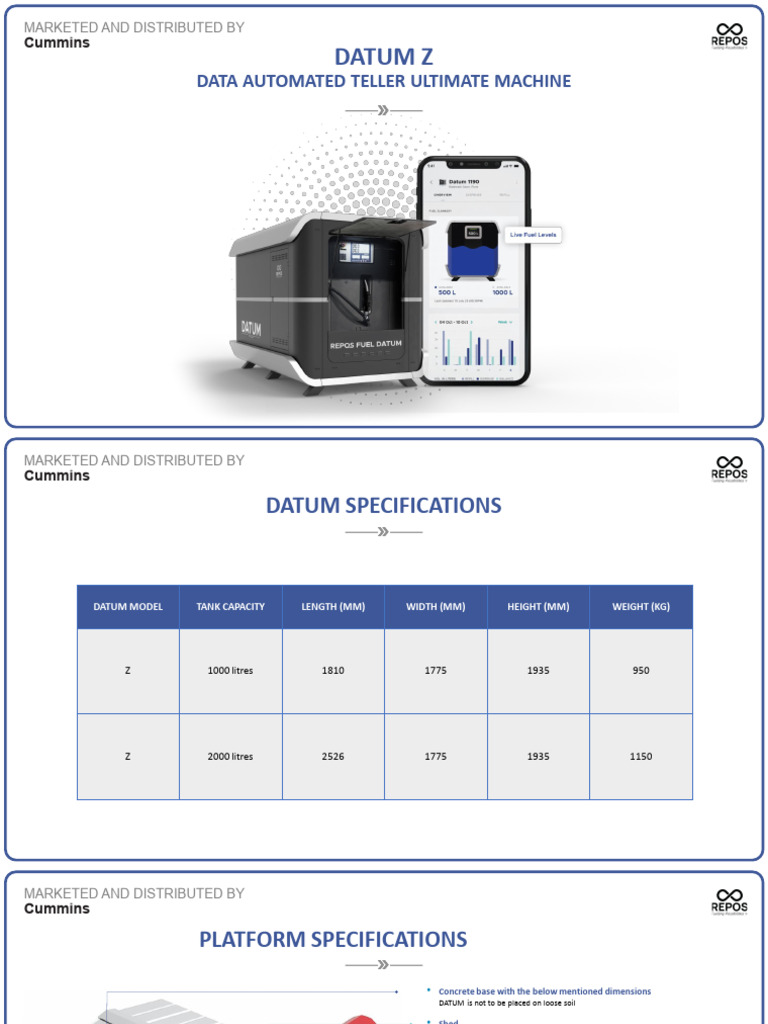 DATUM Z Specifications and Setup Guide | PDF