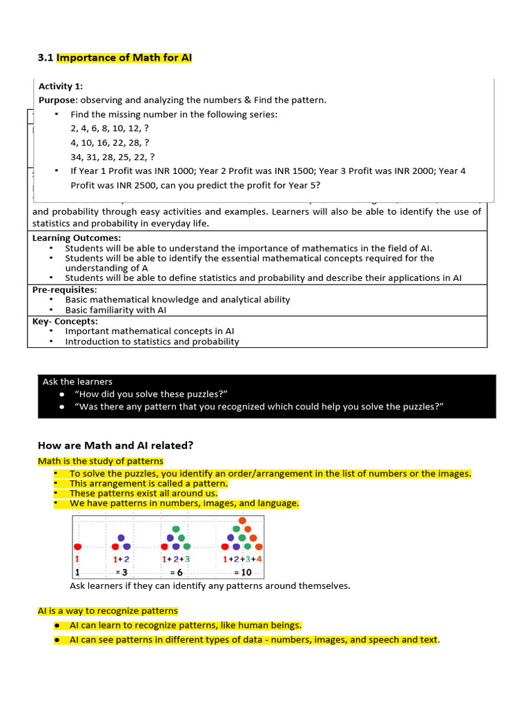 Math For Ai | PDF | Mathematics | Artificial Intelligence