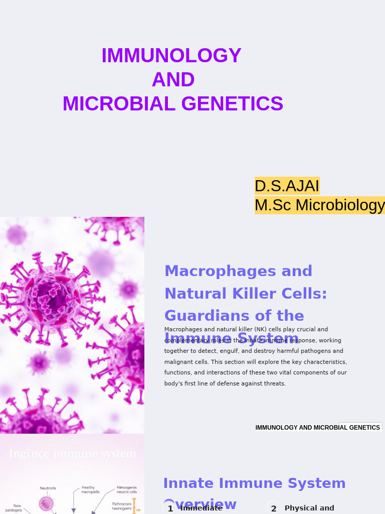 Macrophages and Natural Killer Cells | PDF | Immune System | Macrophage