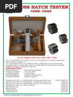 Cross Hatch Adhesion Testing Guide | PDF | Knife | Materials