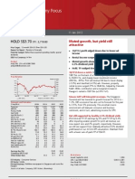 Singapore Company Focus: HOLD S$3.70