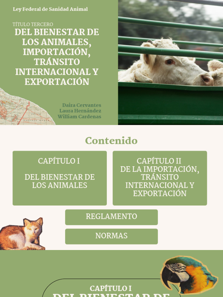 Bienestar y Regulación Sanitaria Animal | PDF | Bienestar de los ...