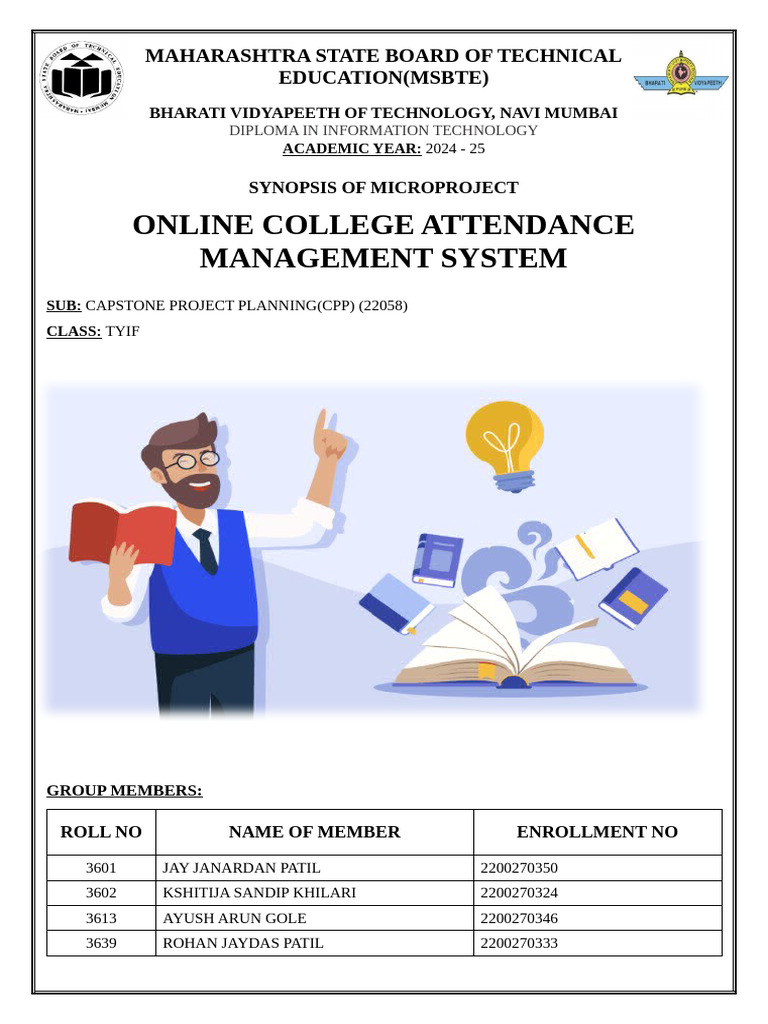 Online College Attendance System Overview | PDF | Databases | No Sql