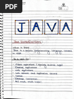Java Handwritten Notes | PDF