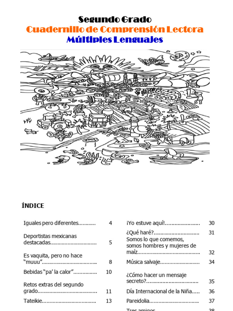 2do Grado - Cuadernillo Múltiples Lenguajes | PDF | Maíz | Constelación