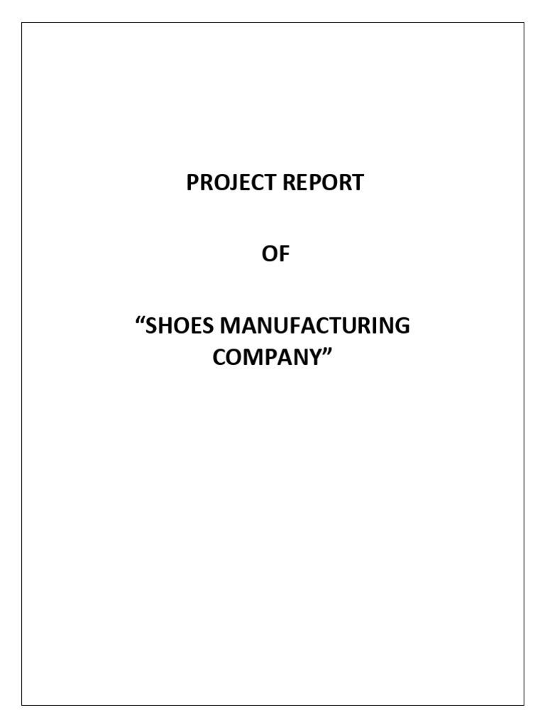 Sonam Enterprises Shoe Manufacturing Proposal | PDF | Shoe | Sneakers