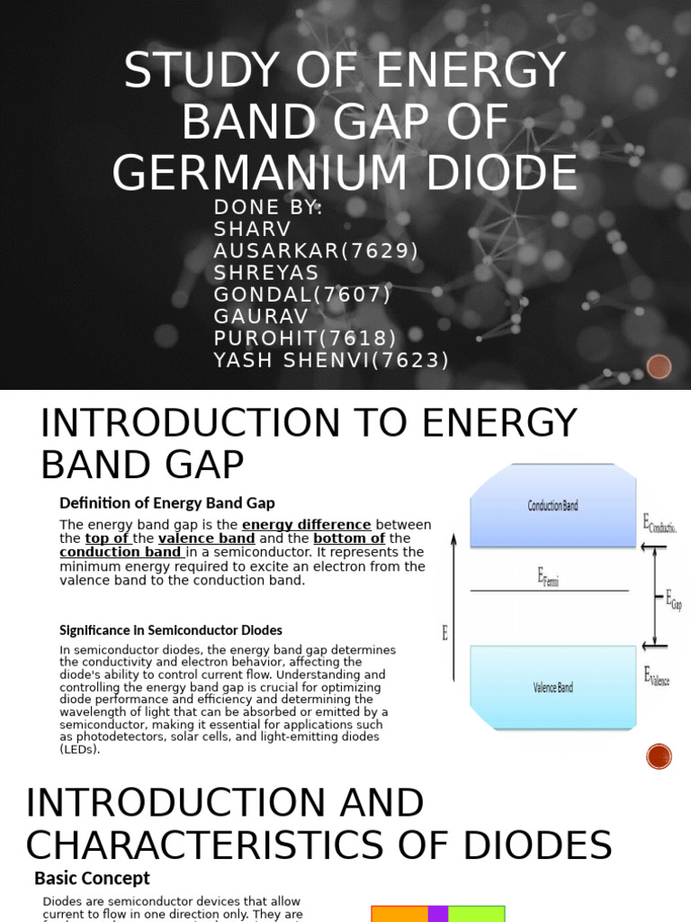 Energy Band Gap | PDF | Diode | Band Gap