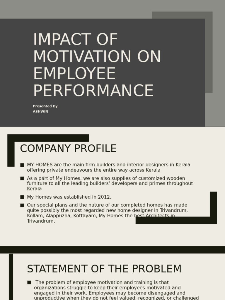 Motivation's Impact on Employee Performance | PDF | Motivational ...