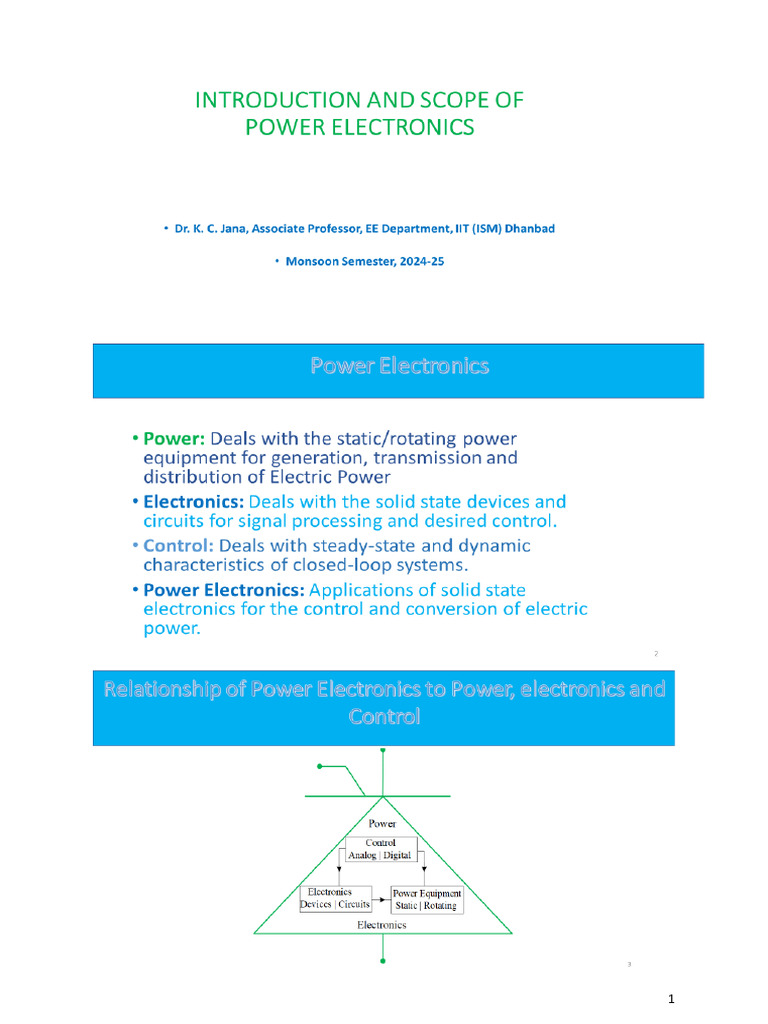 Introduction To Power Electronics and Applications A | PDF