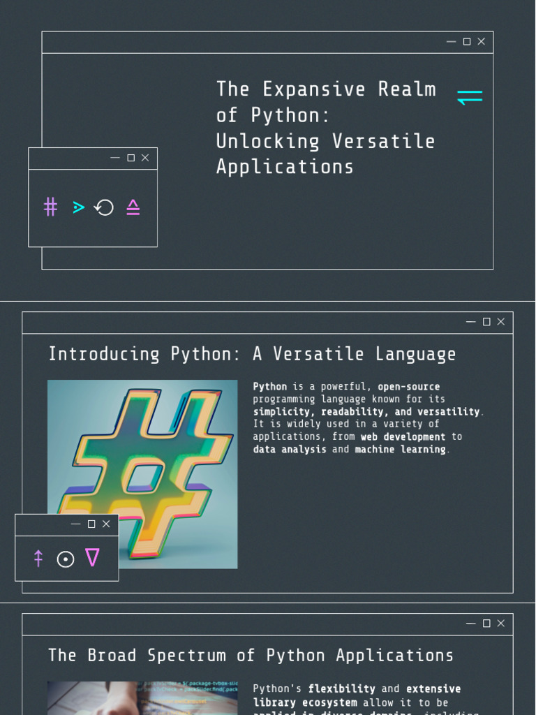 Slidesgo The Expansive Realm of Python Unlocking Versatile Applications ...