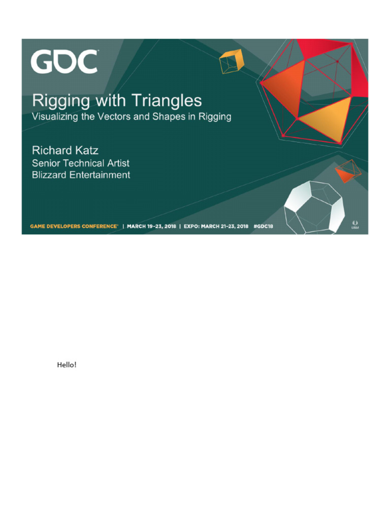 Richard Katz RiggingWithTriangles | PDF | Euclidean Vector | Matrix ...