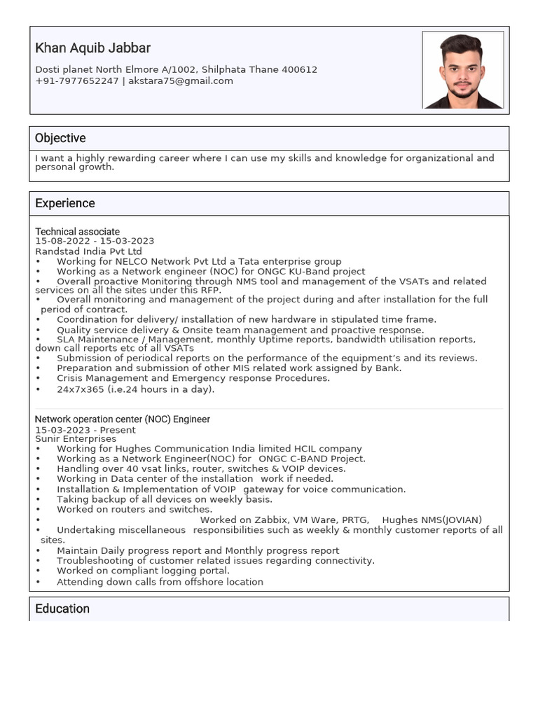 Aquib cv 3-3 (1) | PDF | Telecommunications | Computer Engineering