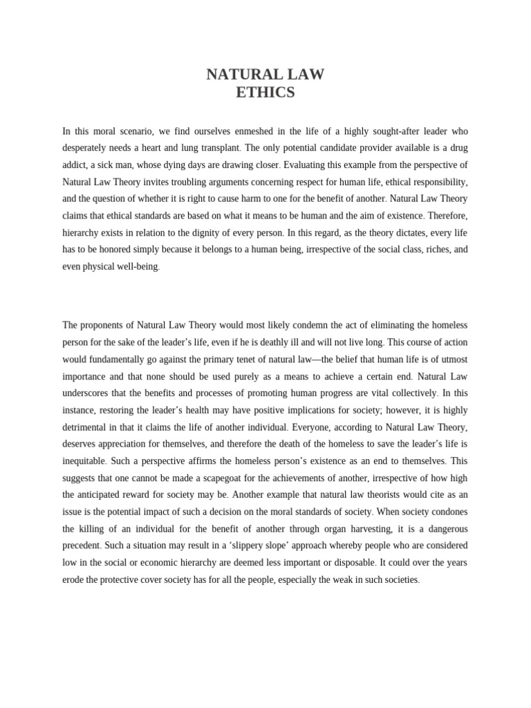 Natural Law | PDF | Natural Law | Applied Philosophy