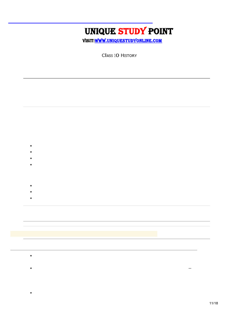 Class 10 history global world notes pdf great depression bretton
