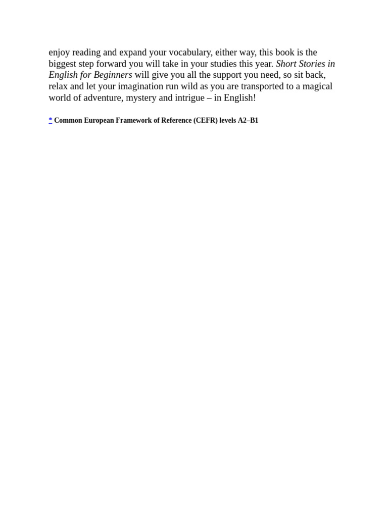 Short Stories for English Beginners | PDF | Language Arts & Discipline ...