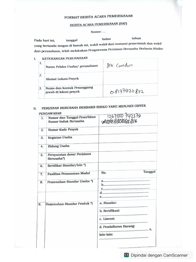 BAP CV Candra | PDF