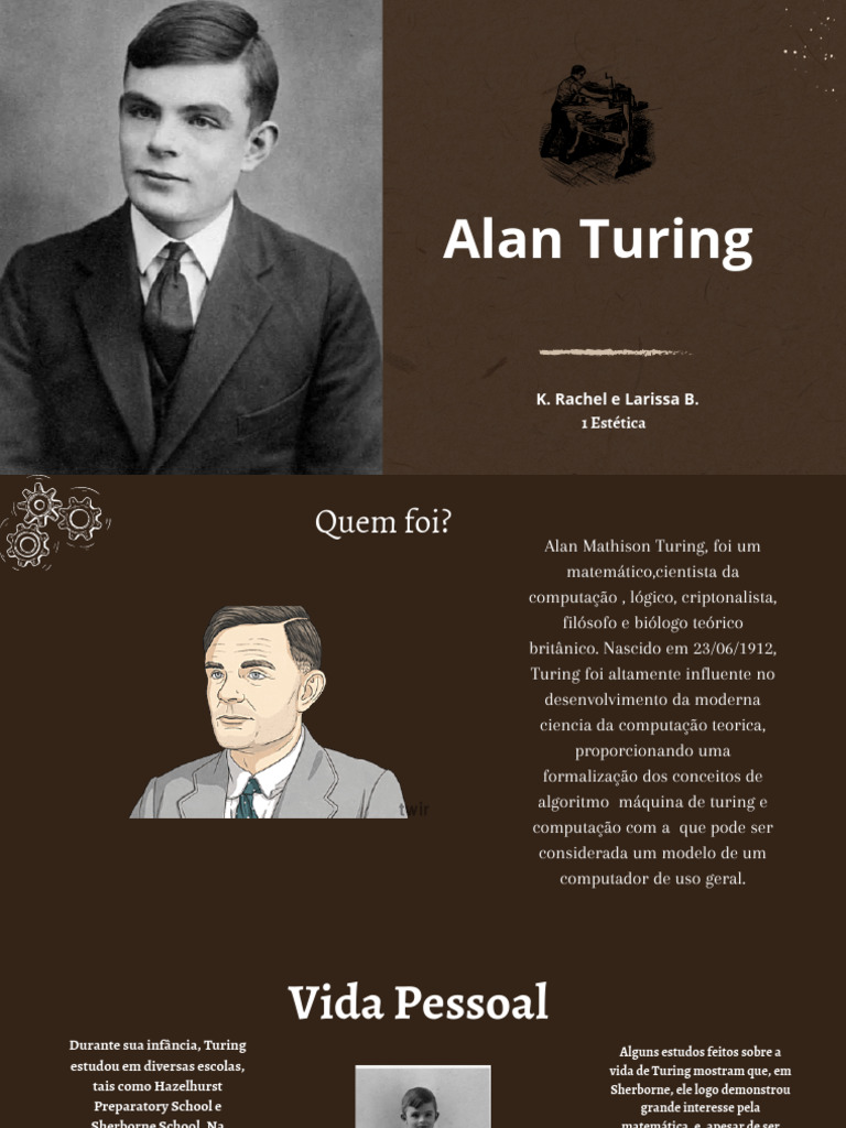 Vida e Contribuições de Alan Turing | PDF | Alan Turing | Ciência da ...
