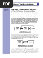 Signal Alignment and Transfer Function Measurement Data