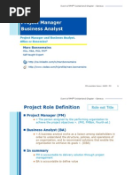 Project Manager and Business Analyst - Allies or Ennemies