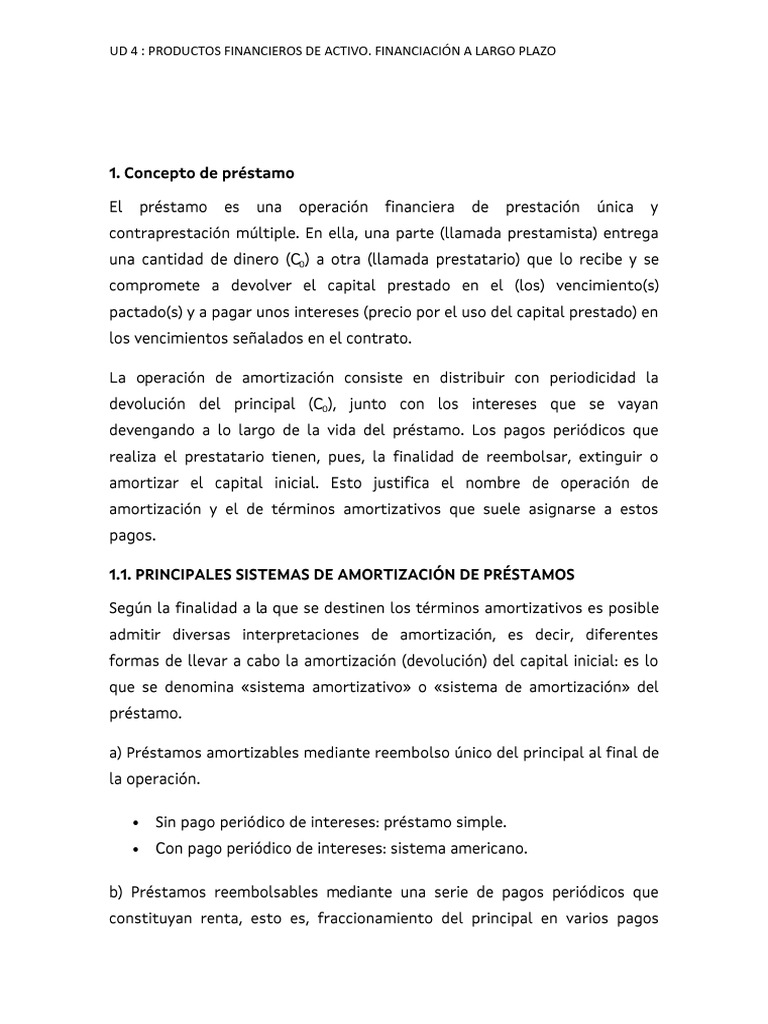 1.-Apuntes de Prestamo | PDF | Finanzas y dinero