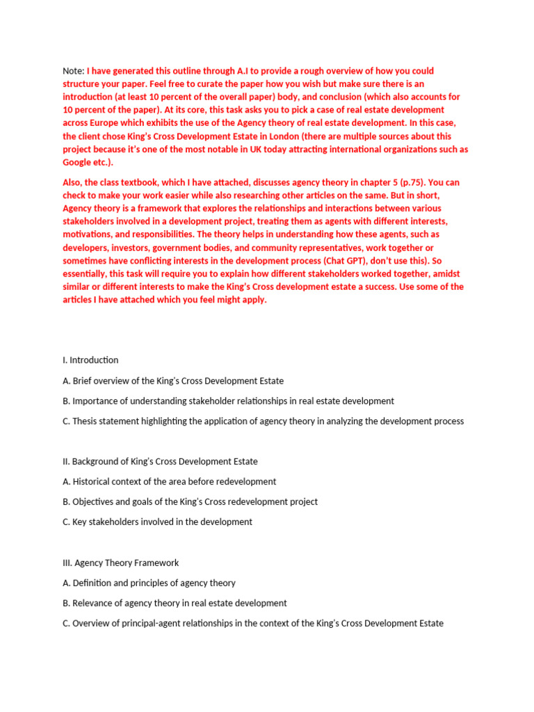 Outline and Supplimentary Materials | PDF | Regulatory Compliance ...