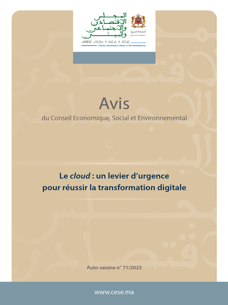 Cloud : Accélérateur de la transformation digitale | PDF | Cloud ...