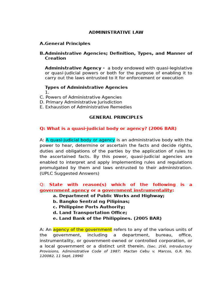 Administrative Law Pdf Jurisdiction Asset Forfeiture