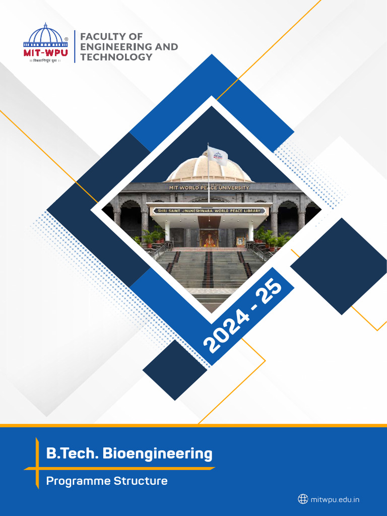 MIT-WPU B.Tech Bioengineering Structure | PDF | Engineering