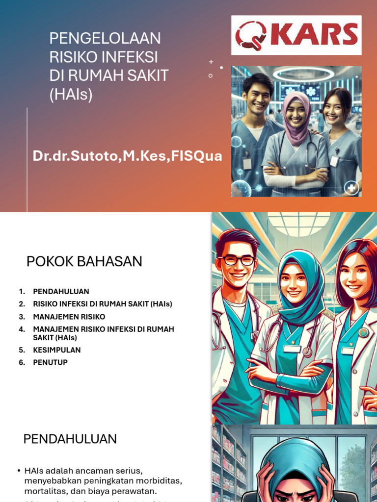 Manajemen Risiko Infeksi di Rumah Sakit | PDF | Sains & Matematika