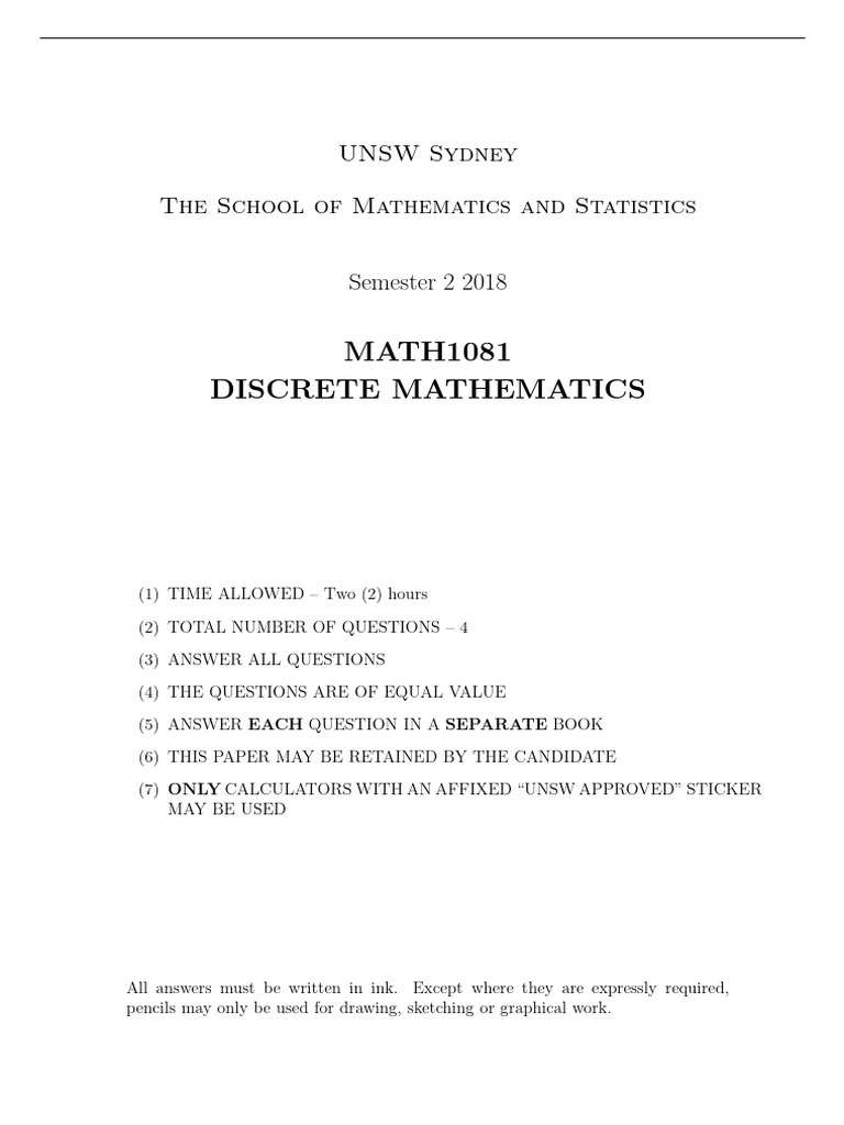 MATH1081 Lab Test 2 Overview | PDF | Deductive Reasoning | Mathematical ...