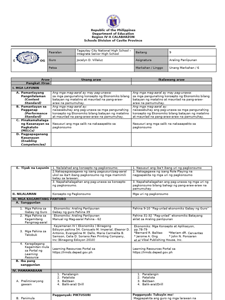 Q1 - Week 6 | PDF